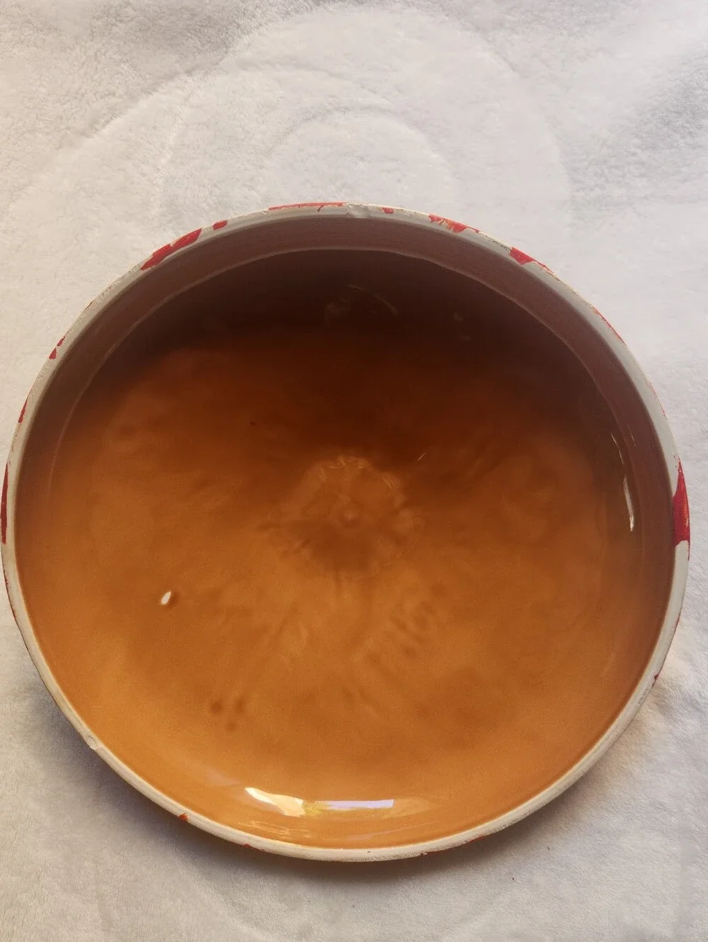 Vintage Cookwear, Red Cherry Pie Ceramic Covered Dish With Cherry Textured Top